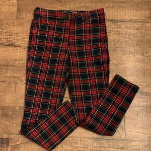 HAVE red plaid skinny pants